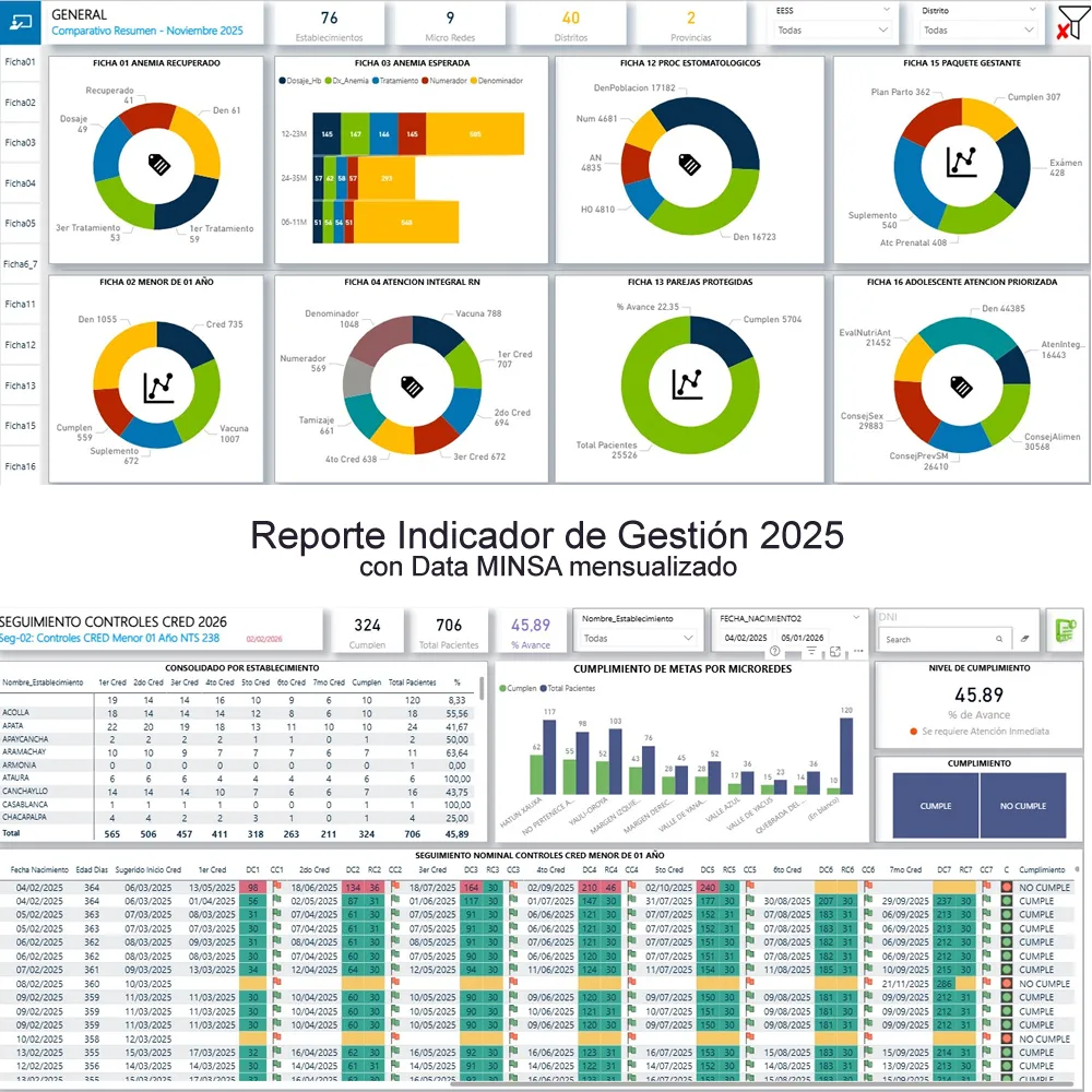 Cod.015: Dashboard Power BI Ejecutivo de Indicadores de Gestión Periodo 2025