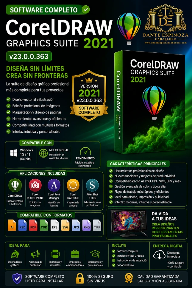 Cod.031: CorelDRAW Graphics Suite 2021 v23.0.0.363 + Código Medicina