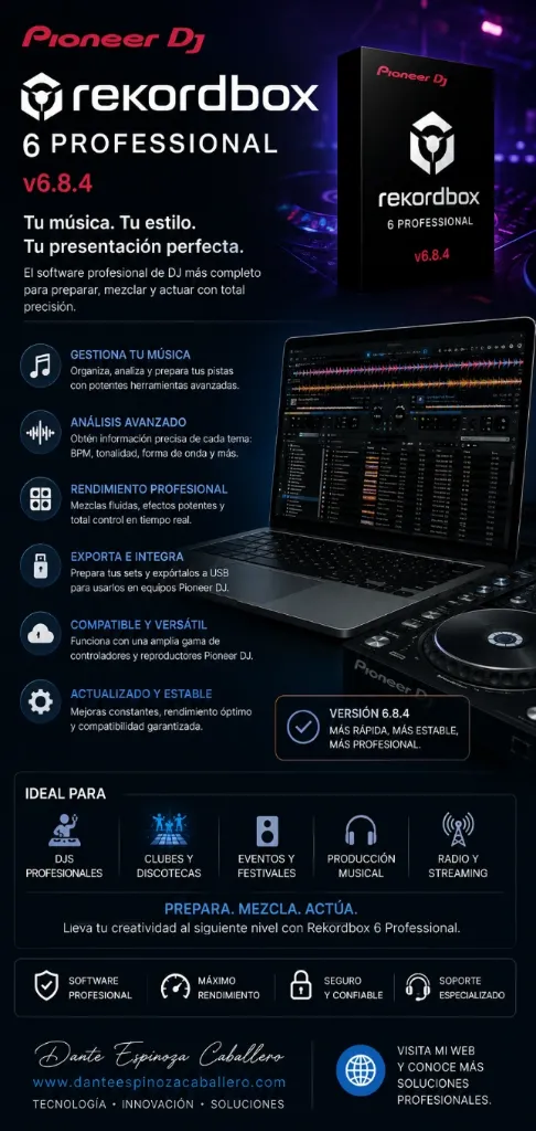 Pioneer DJ Rekordbox 6 Professional v6.8.4 + Código Medicina